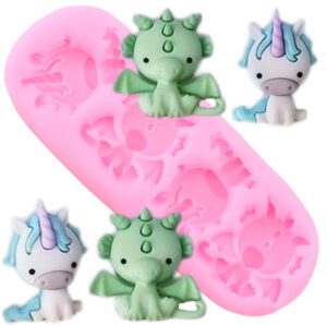 Baby Dragons and Unicorn Silicon Mould