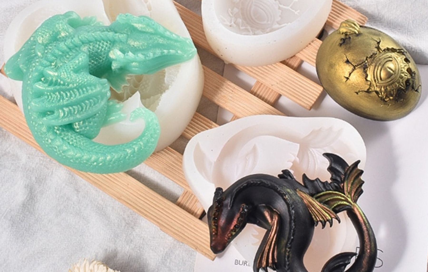 3styles Baby Dragon Silicone Mold for Soap Resin Pendent Diy