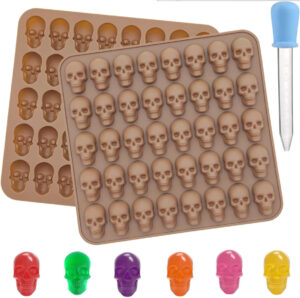 Skull silicone mould for making halloween treats