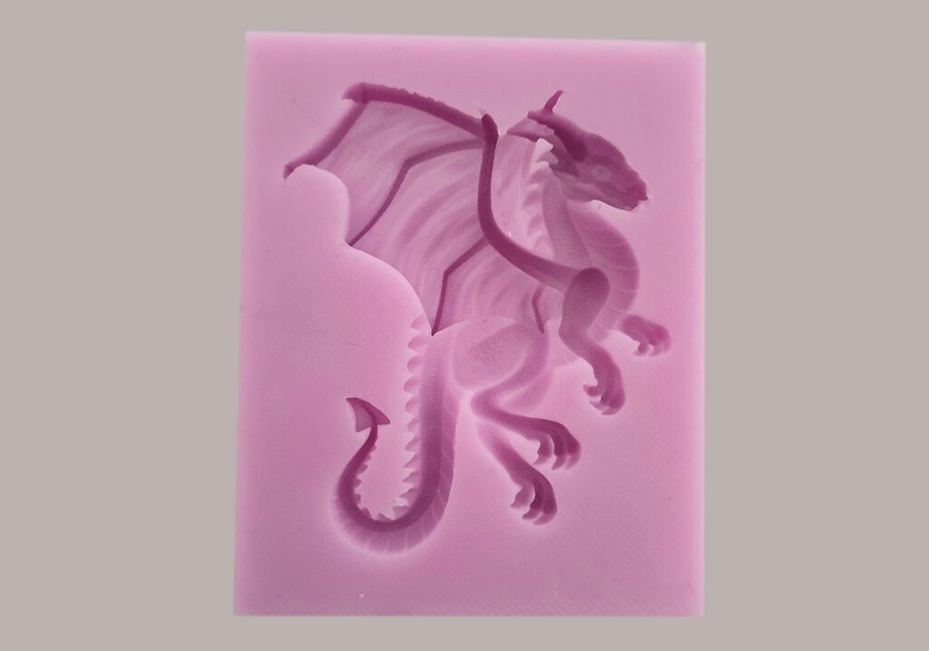 Dragon-Shaped Silicone Mould for resin, cake toppers, fondant, clay, plaster, jesmonite, wax, soap and so much more
