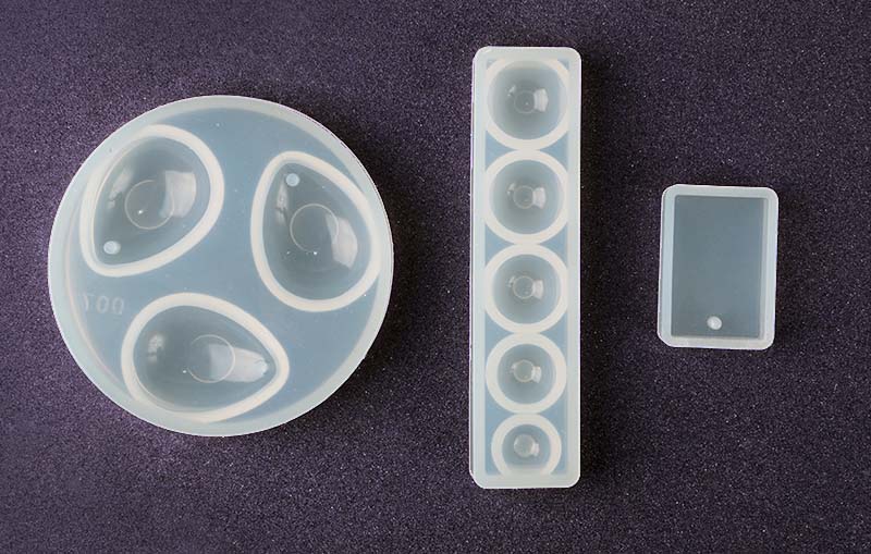 simple silicone moulds presented alongside each other