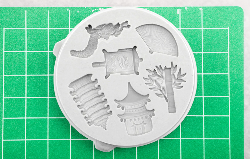 Chinese inspired silicone mould