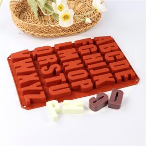 chunky alphabet silicone mould