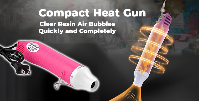 Compact Heat Gun for Removing Bubbles in Resin