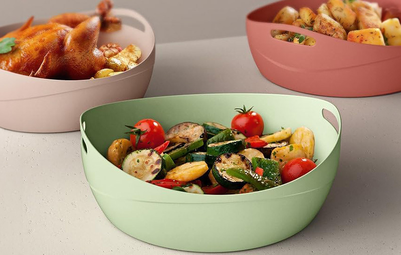 Unique basket style silicone air fryer liners