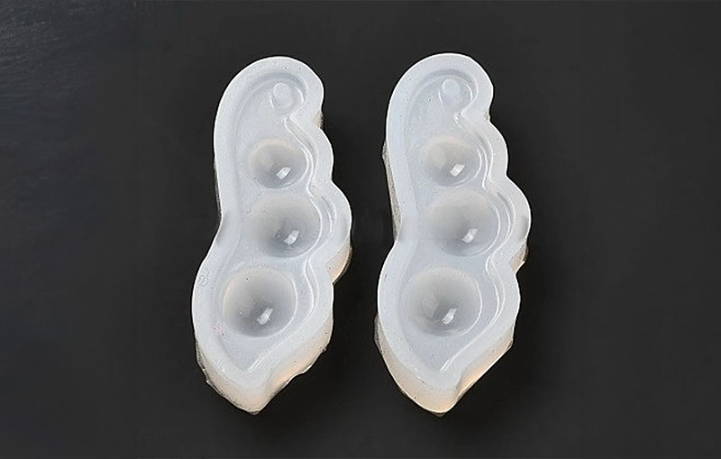 2x Pea's in a Pod Silicone Moulds, Stud earring Moulds, Silicon Mould, minimalistic Moulds, Small Resin Moulds for Stud earrings.