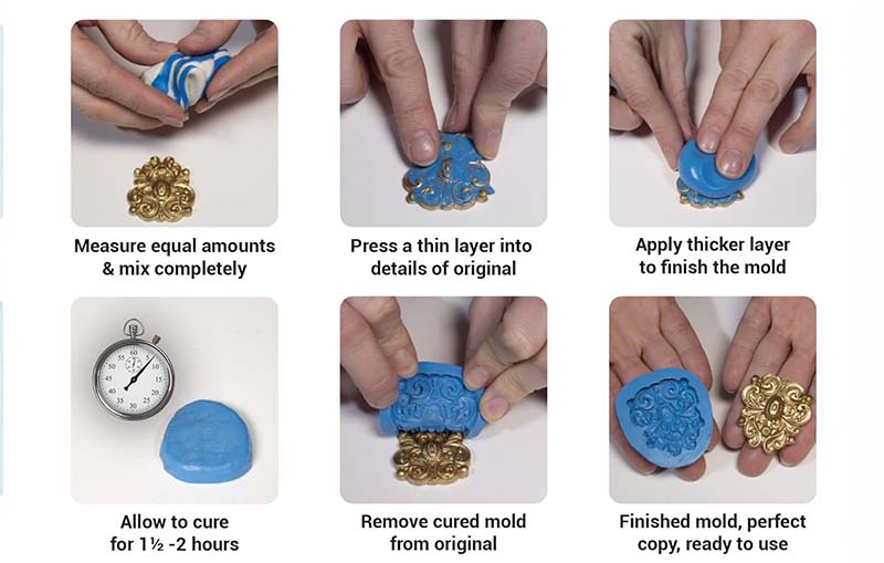 How to make your own silicone mold from putty